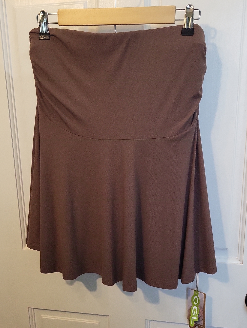 OGL Brown Skin Kiss Mini Skirt